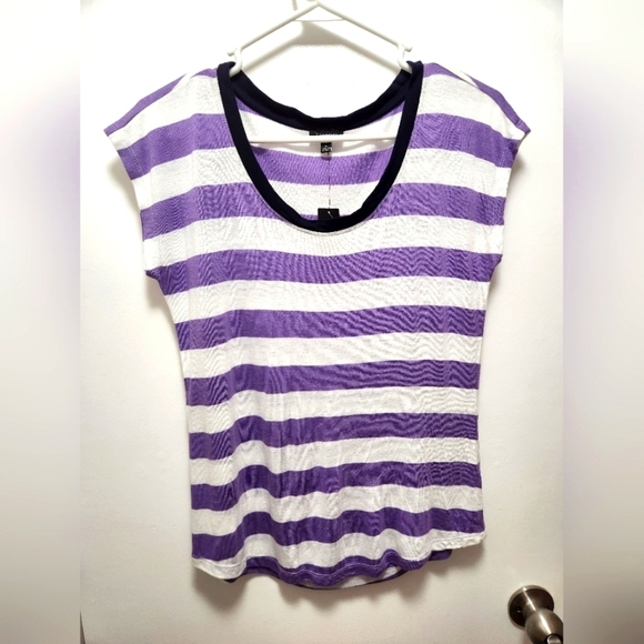 Talbot's NWT Striped Short Sleeve Top Size Small - Picture 1 of 3